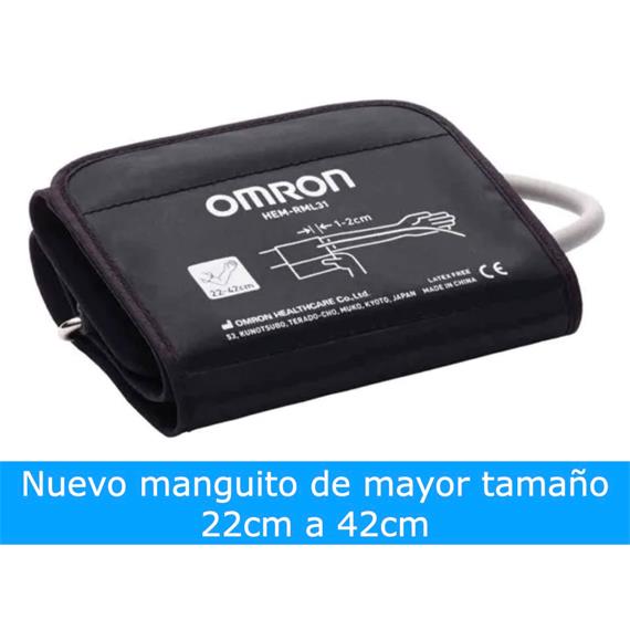 Omron M2+ Tensiómetro con memoria y Manguito 22-42cm Hem-7146-E
