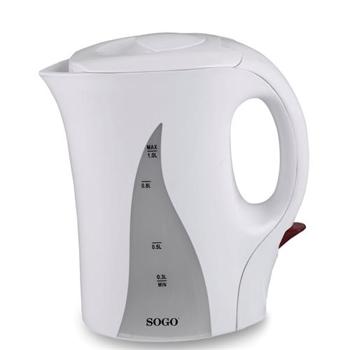 Sogo Hervidor de Agua Plástico 1.0L 1100W (KET-SS-5740)