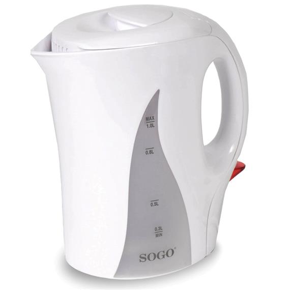 Sogo Hervidor de Agua Plástico 1.0L 1100W (KET-SS-5740)
