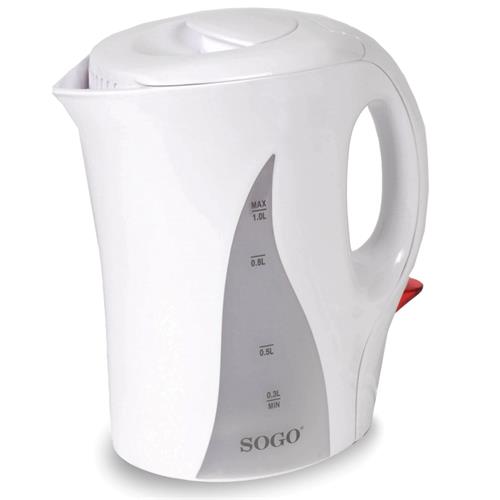 Sogo Hervidor de Agua Plástico 1.0L 1100W (KET-SS-5740)