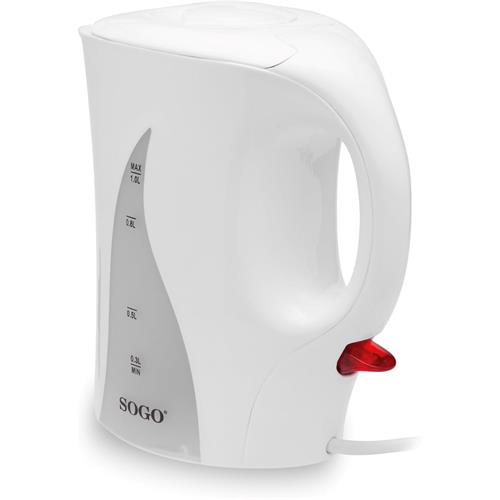 Sogo Hervidor de Agua Plástico 1.0L 1100W (KET-SS-5740)