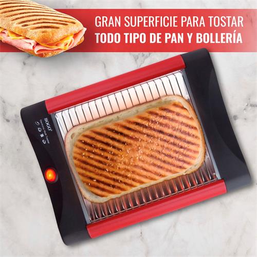 Sogo Tostadora Plana 2 Rebanadas 300W (TOS-SS-5317)