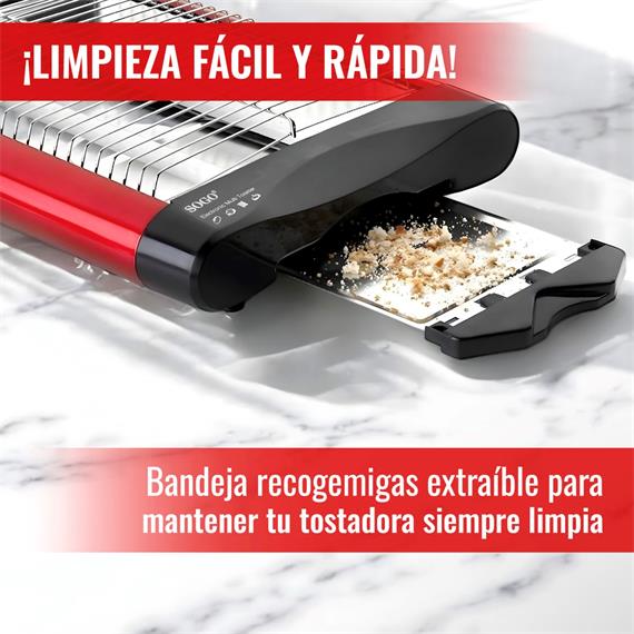 Sogo Tostadora Plana 2 Rebanadas 300W (TOS-SS-5317)
