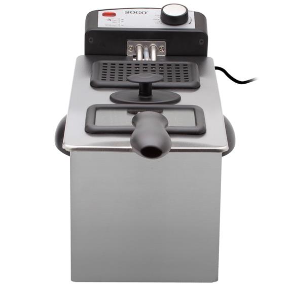 Sogo Freidora 3 Litros 2000W Acero Inoxidable (FRE-SS-10425)