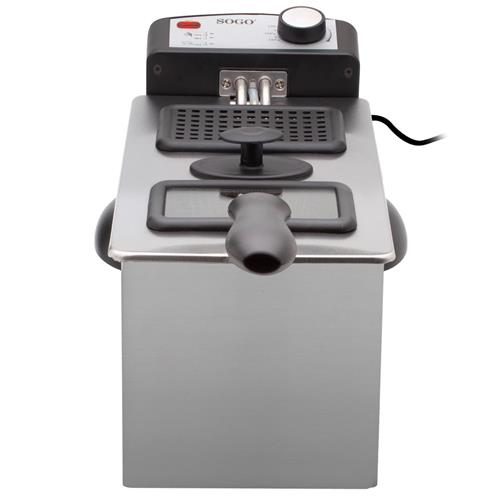 Sogo Freidora 3 Litros 2000W Acero Inoxidable (FRE-SS-10425)