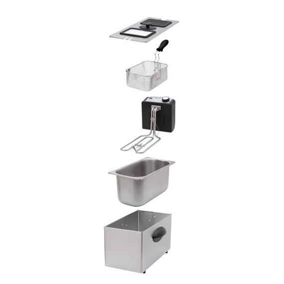 Sogo Freidora 3 Litros 2000W Acero Inoxidable (FRE-SS-10425)