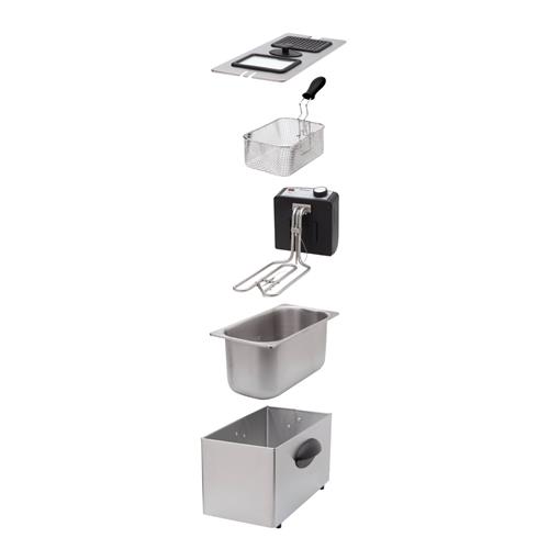 Sogo Freidora 3 Litros 2000W Acero Inoxidable (FRE-SS-10425)