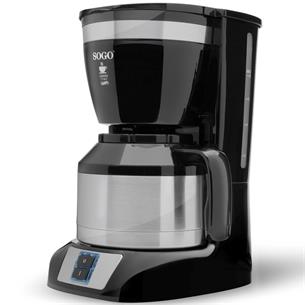 Sogo Cafetera Goteo 1L 800W 10 Tazas con Jara de Acero Inox (CAF-SS-5660)