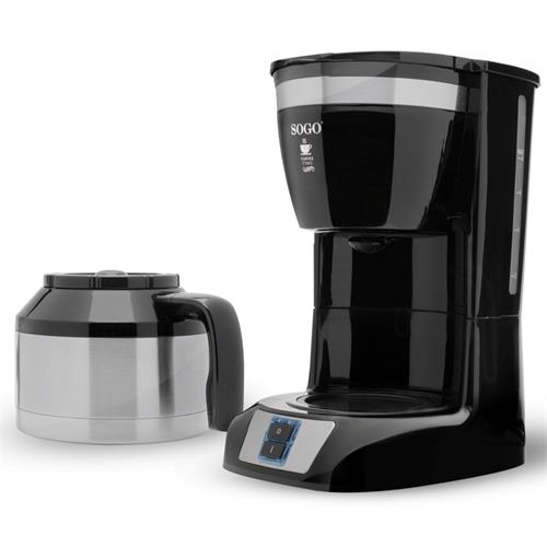 Sogo Cafetera Goteo 1L 800W 10 Tazas con Jara de Acero Inox (CAF-SS-5660)