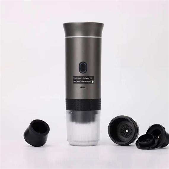 Sogo Cafetera Portátil Recargable para cápsulas y café molido 20 Bar (CAF-SS-5622)