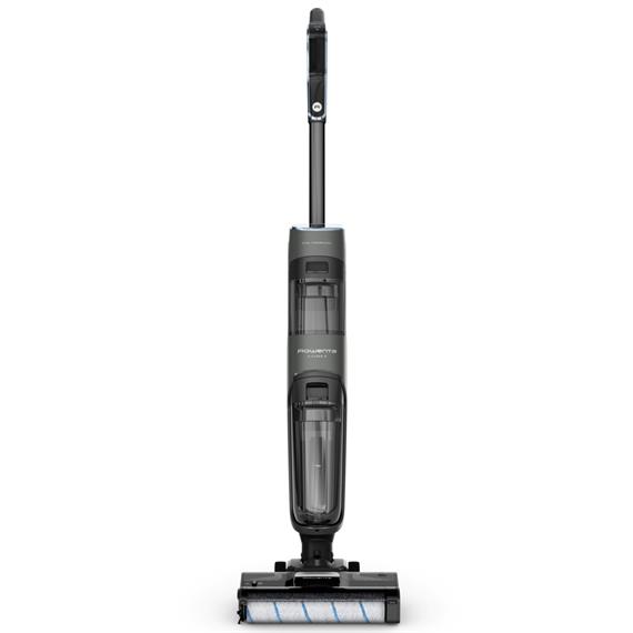 Rowenta X Clean 4 GZ5035, 2 en 1, Aspira y friega, Sin cables, 200 W, Smart, 50 min, Autolimpieza, Negro