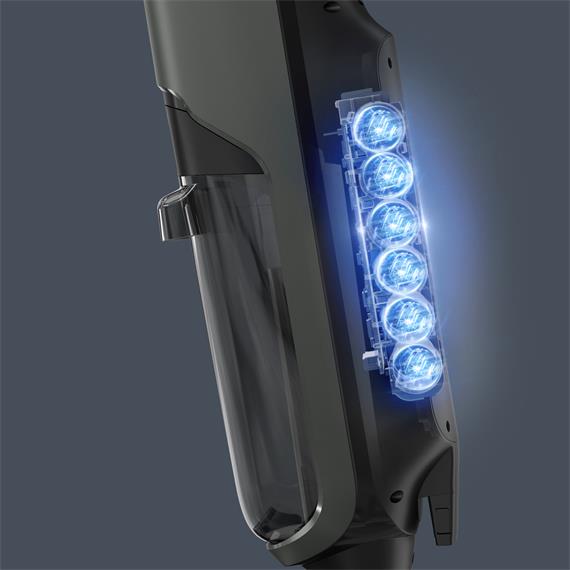 Rowenta X Clean 4 GZ5035, 2 en 1, Aspira y friega, Sin cables, 200 W, Smart, 50 min, Autolimpieza, Negro