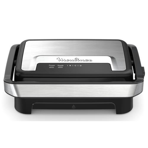 Moulinex GI270D10 Parrilla Eléctrica 1000W Inox-Negro