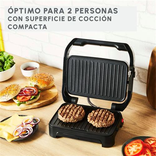 Moulinex GI270D10 Parrilla Eléctrica 1000W Inox-Negro