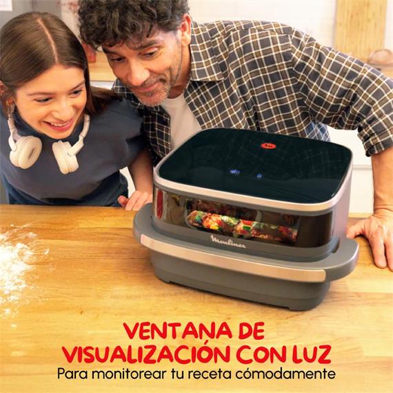 Moulinex AL402HF0 Freidora de Aire Gran Superficie con Doble Resistencia