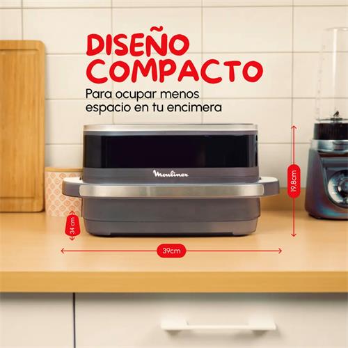 Moulinex AL402HF0 Freidora de Aire Gran Superficie con Doble Resistencia