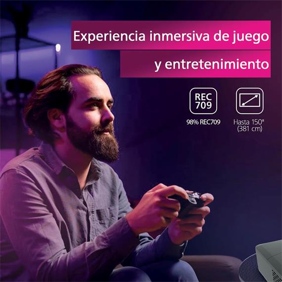 Philips GamePix 800 Proyector Gaming Full HD 120Hz 150" 2500 ANSI