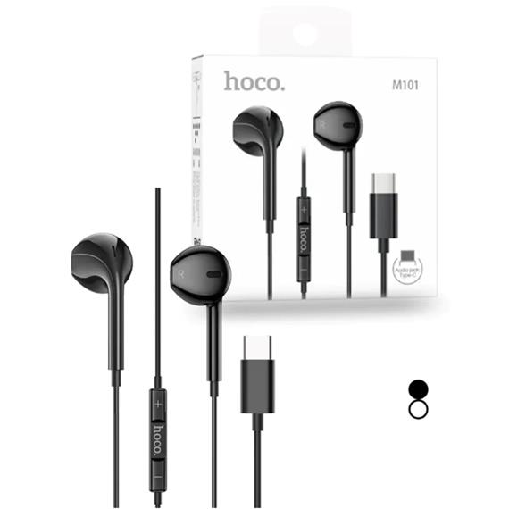Hoco M101 Auricular USB-C con Micrófono Negro