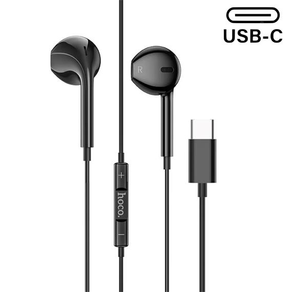 Hoco M101 Auricular USB-C con Micrófono Negro