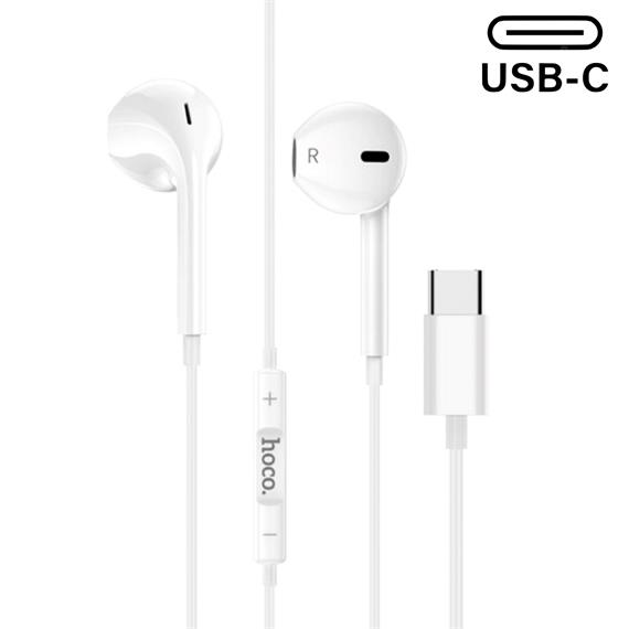 Hoco M101 Auricular USB-C con Micrófono Blanco