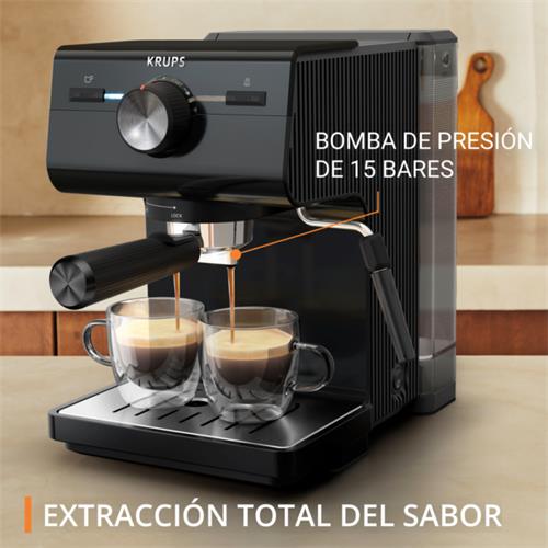 Krups XP381810 Authentic Cafetera Espresso con 15 Bar
