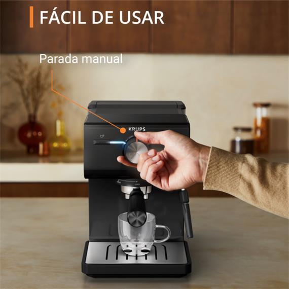 Krups XP381810 Authentic Cafetera Espresso con 15 Bar