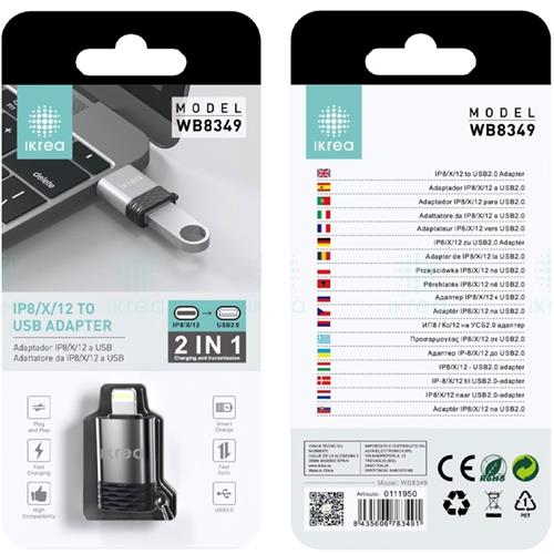 Adaptador USB a Lightning Ikrea WB8349