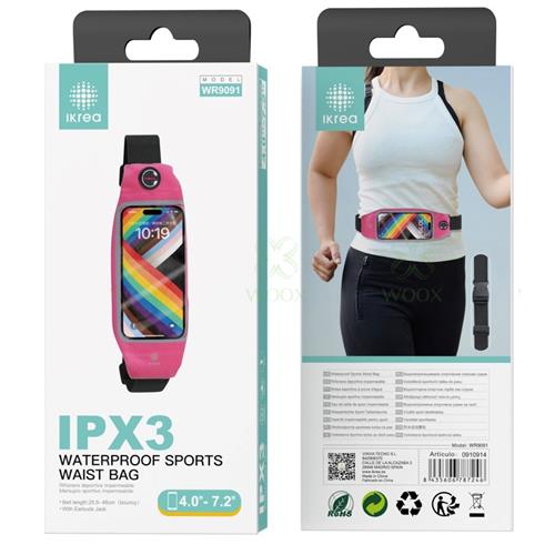 Riñonera Deportiva Impermeable 4.0-7.2" IPX3 Ikrea WR9091