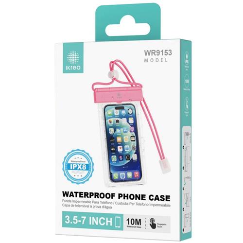 Funda Impermeable para Móvil  3.5" a 7´´ IPX8 Ikrea WR9153 Rosa