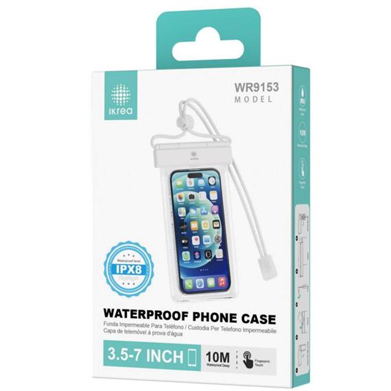 Funda Impermeable para Móvil  3.5" a 7´´ IPX8 Ikrea WR9153 Plata