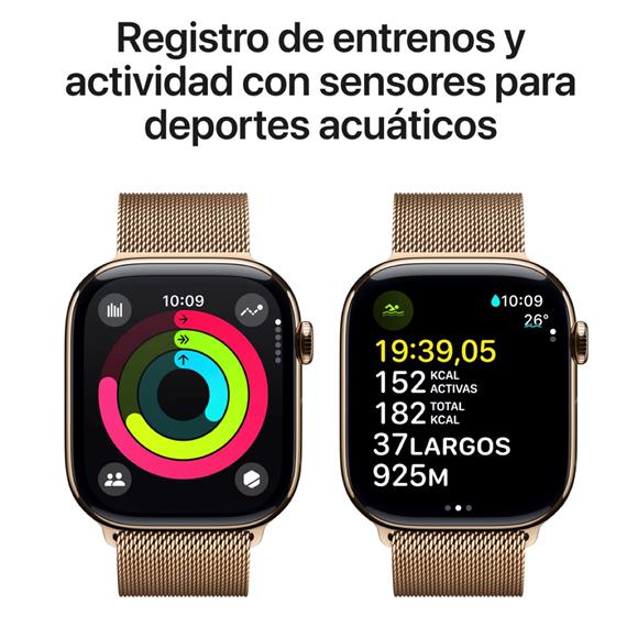 Apple Watch Serie 10 GPS+ Celullar 46mm Gold Titanium (MC7T4QL/A)