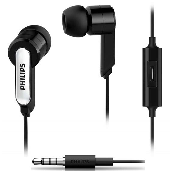 Philips HE1405BK Auricular con Micrófono Negro