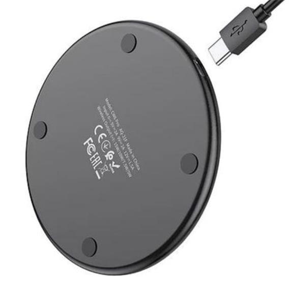Hoco CW6 Pro Cargador Inalámbrico Rápido 15W Negro