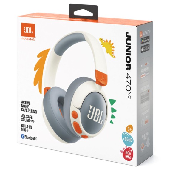 Jbl Junior 470NC Auriculares Inalámbricos Cancelación Ruido White