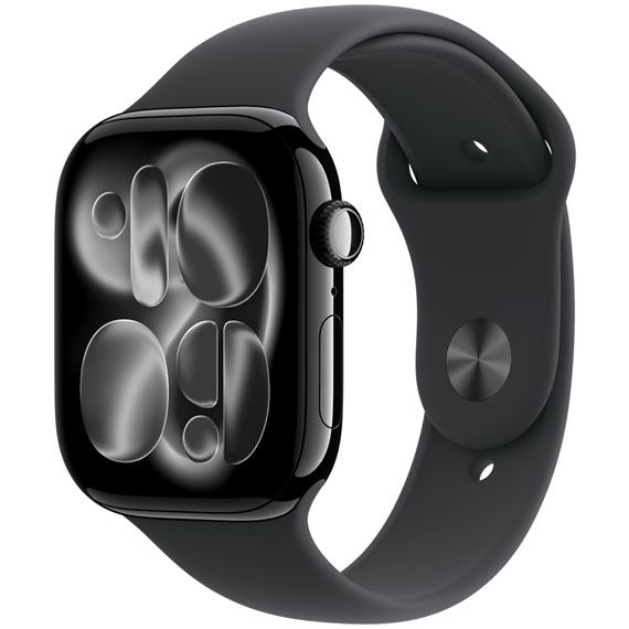 Apple Watch S11 GPS + Cellular 46mm Jet Black Aluminium M/L (MFC44QL/A)