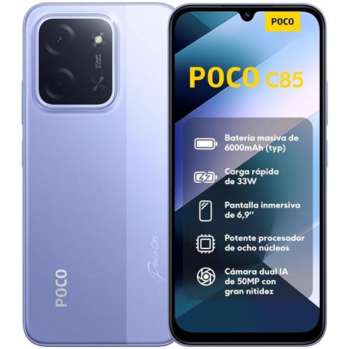 Xiaomi Poco C85 6,9" 8GB 256GB 50Mpx 6.000mah 33W Púrpura