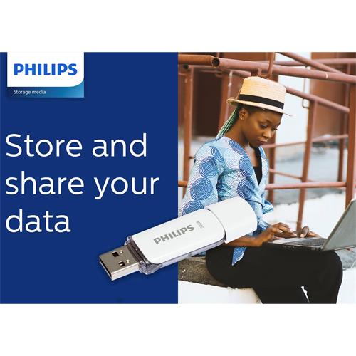 Memoria USB 32GB 2.0 Philips Pack de 3 Snow Grey