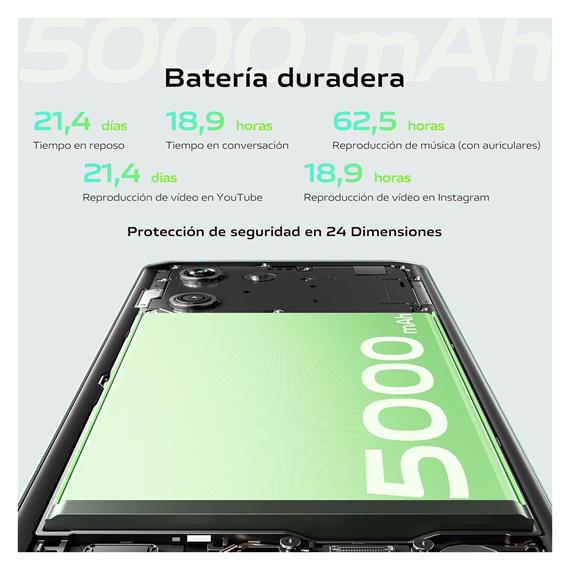 Vivo Y03 6.56" 4GB 128GB 5.000mah IP54 Gem Green