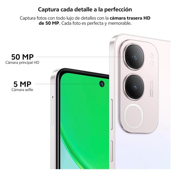 Vivo Y19S 6.68" 8GB 256GB 50Mpx NFC 44W Pearl Silver