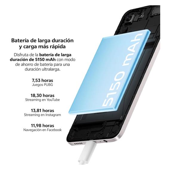 Vivo Y19S 6.68" 8GB 256GB 50Mpx NFC 44W Pearl Silver