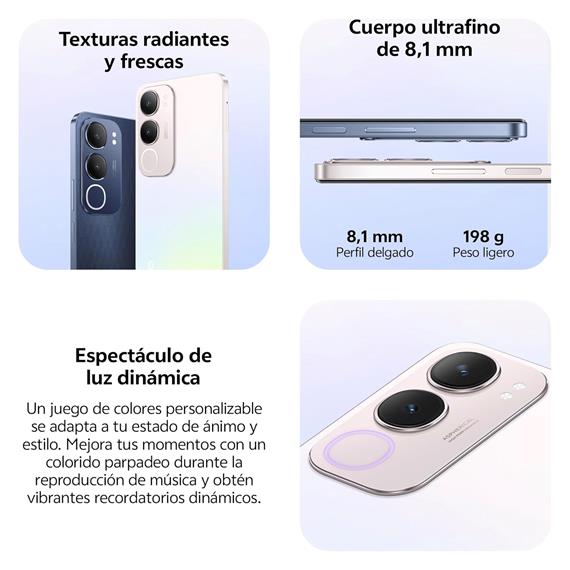Vivo Y19S 6.68" 8GB 256GB 50Mpx NFC 44W Pearl Silver