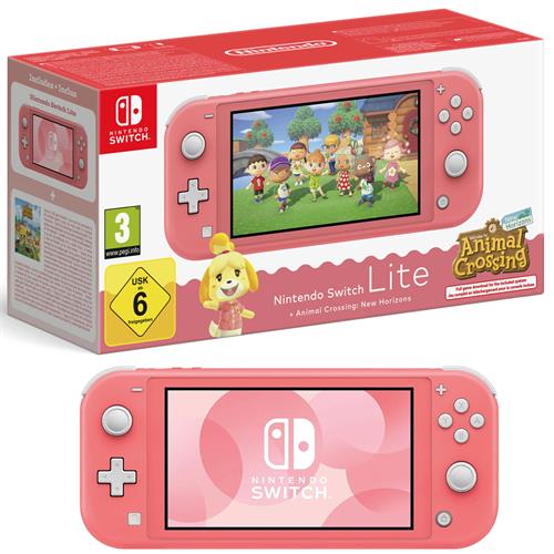 Nintendo Switch Lite Consola Coral + Animal Crossing New Horizons