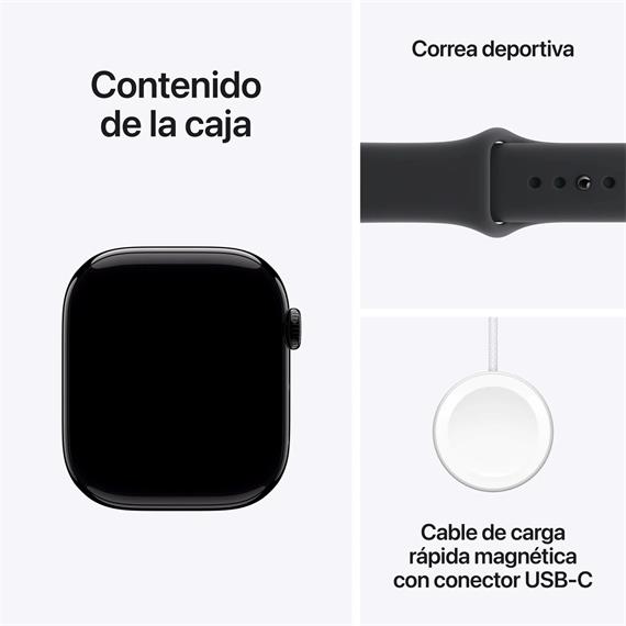 Apple Watch S11 GPS 46mm Jet Black Aluminium Case M/L (MEUX4QL/A)
