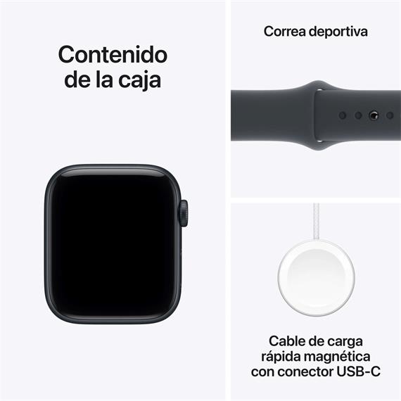 Apple Watch SE (3ªGen) GPS 44mm Midnight Aluminium Case M/L (MEHQ4QL/A)