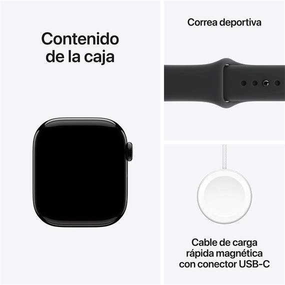 Apple Watch S11 GPS 42mm Jet Black Aluminium Case S/M (MEQT4QL/A)