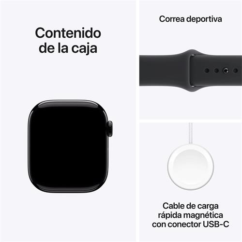 Apple Watch S11 GPS 42mm Jet Black Aluminium Case S/M (MEQT4QL/A)