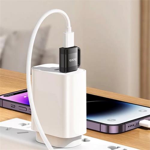 Adaptador USB-A a USB-C Negro Hoco UA31D