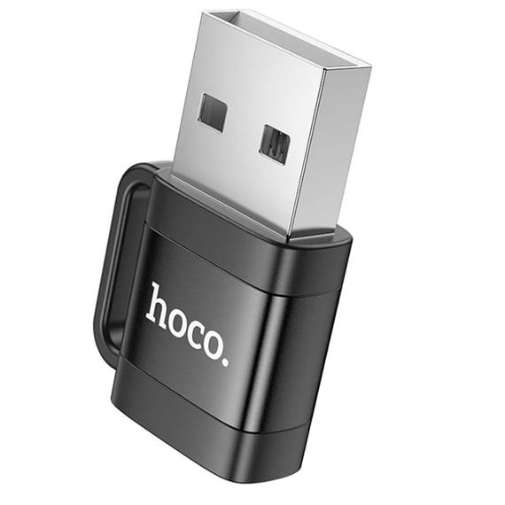 Adaptador USB-A a USB-C Negro Hoco UA31D