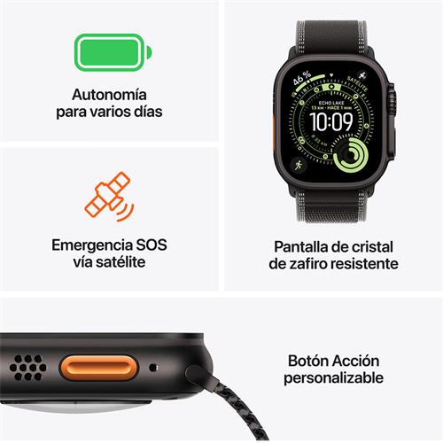 Apple Watch Ultra 3 GPS+ Celular 49mm Black Titanium Case (MF0J4QL/A)