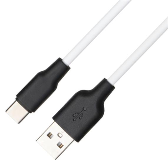 Cable USB a USB-C 1 metro Hoco X21 Ultra Resistente Blanco